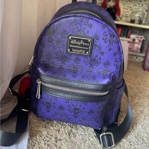 Loungefly Disney Parks Haunted Mansion Purple Backpack
